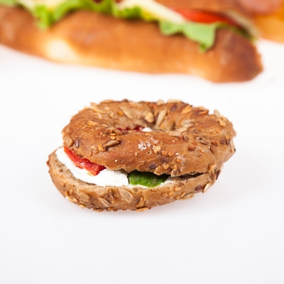 Mini Tahıllı Simit Sandviç